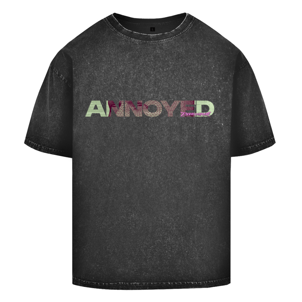 Oversize Washed T-Shirt "ANNOYED"