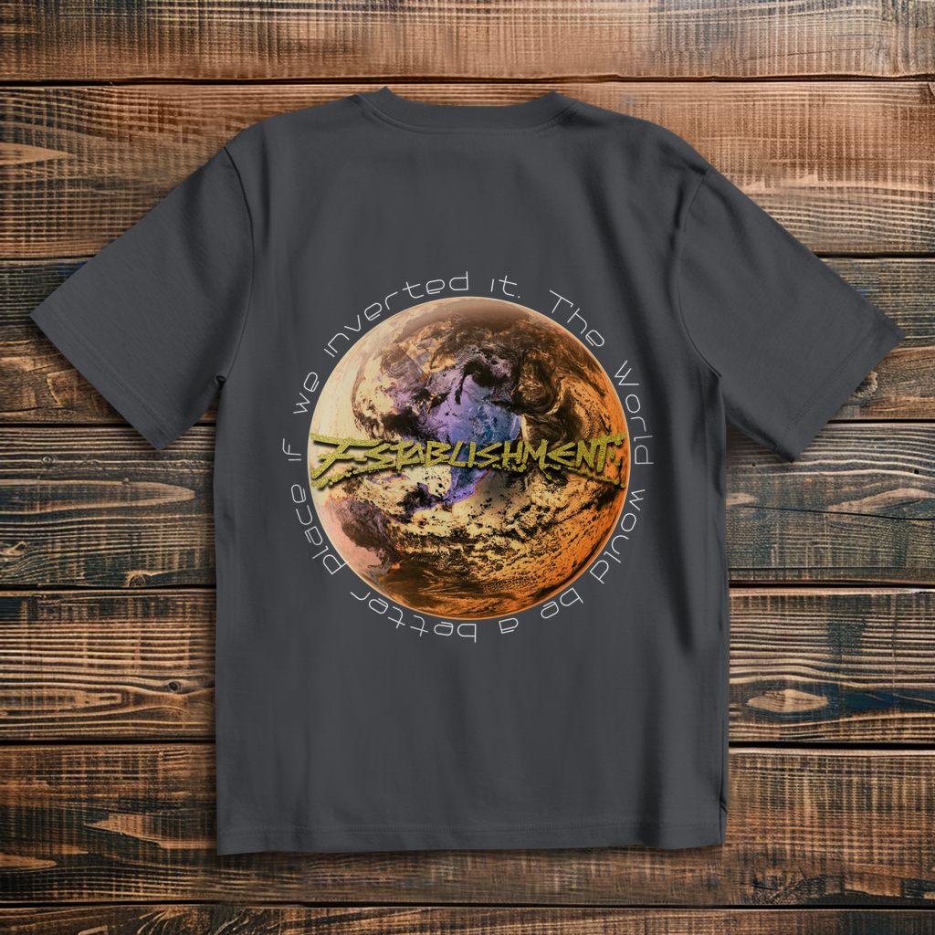 Oversize T-Shirt "Inverted Earth" (Version Amerika)