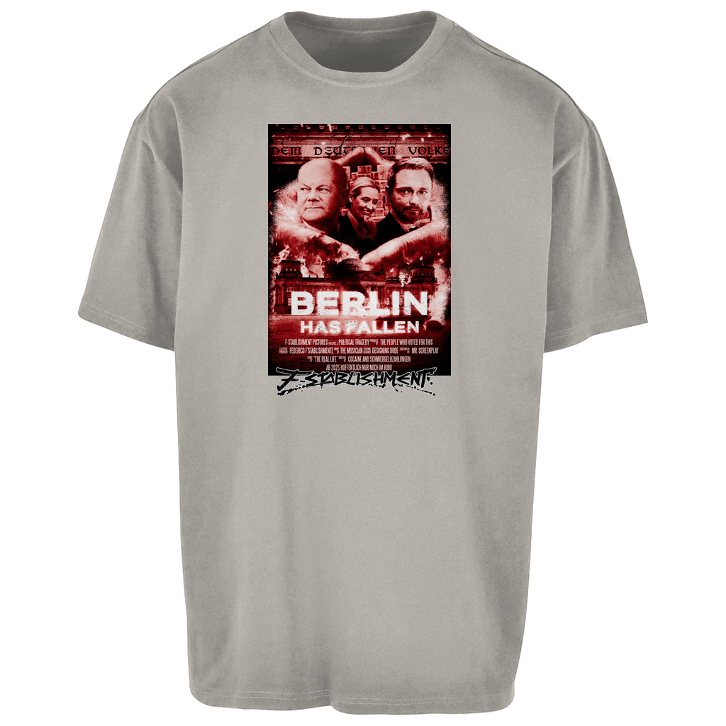 Oversize T-Shirt "Berlin has fallen" - Rot