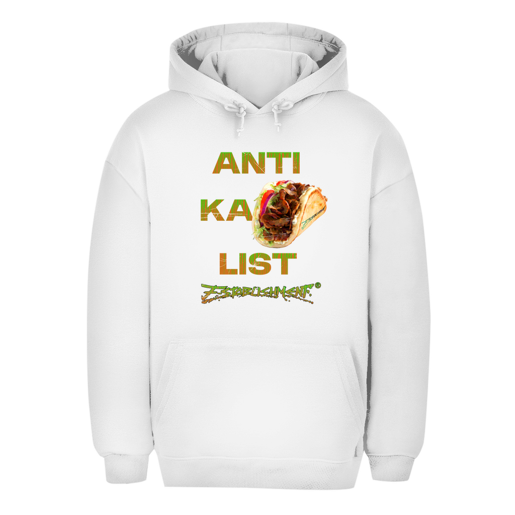 Oversize Hoodie antika pita list black