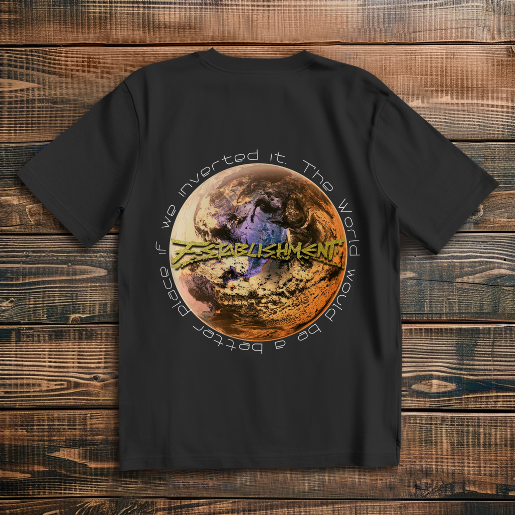 Oversize T-Shirt "Inverted Earth" (Version Amerika)