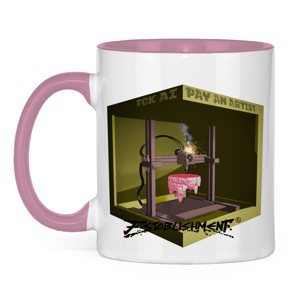 Tasse "Fck Ai - Pay Artists" zweifarbig