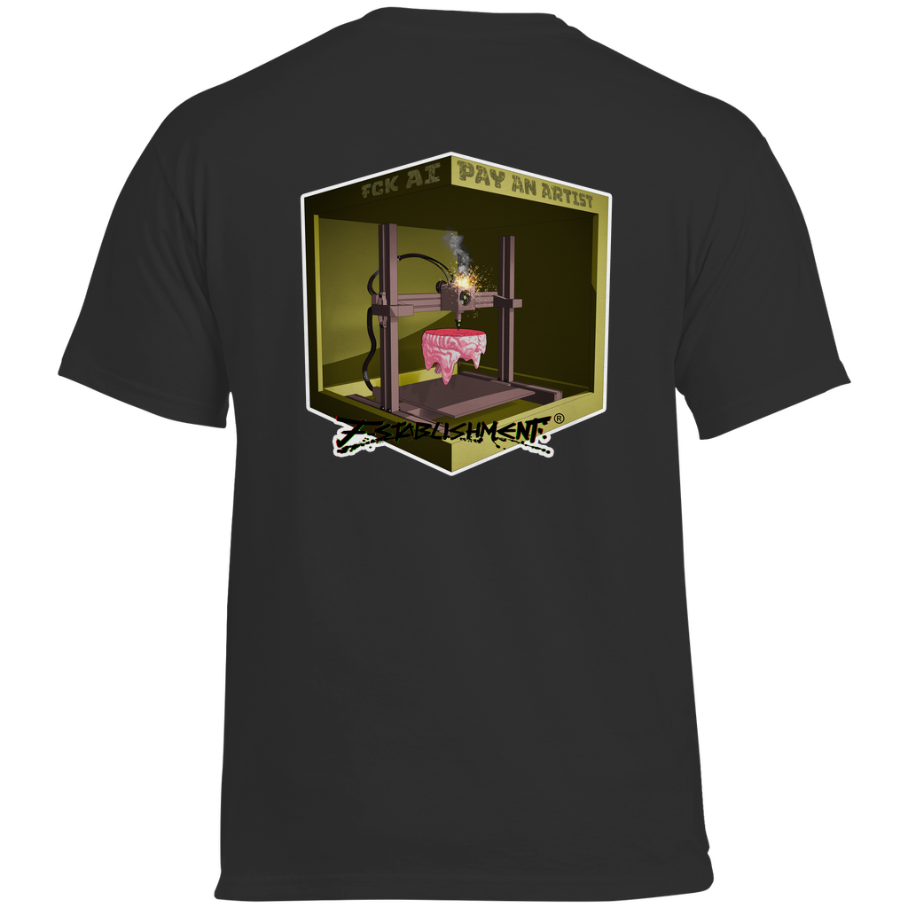 T-Shirt "Fck Ai - Pay Artists" Schwere Baumwolle