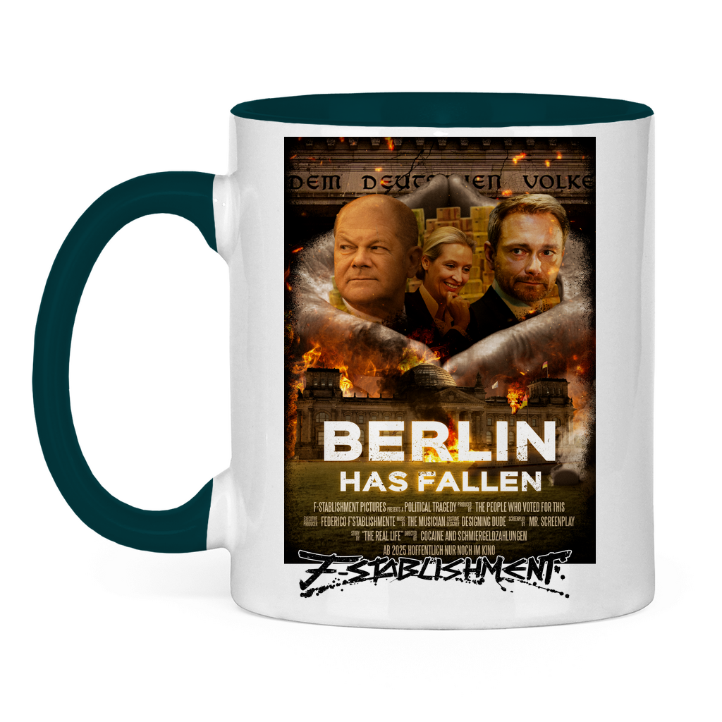 Tasse "Berlin has fallen" zweifarbig