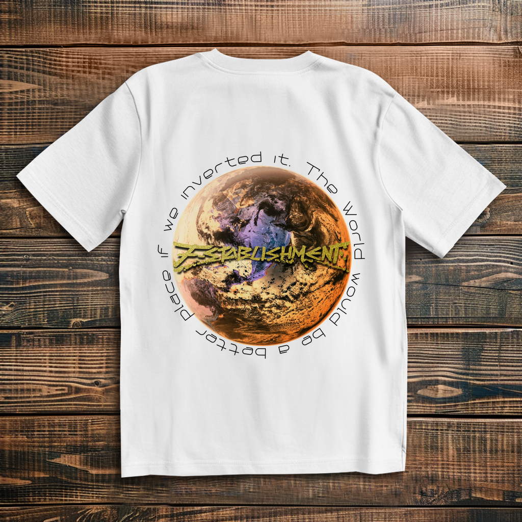 Oversize T-Shirt "Inverted Earth" (Version Amerika)