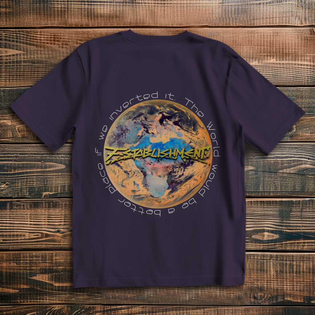 Oversize T-Shirt "Inverted Earth" (Version Europa/Afrika)