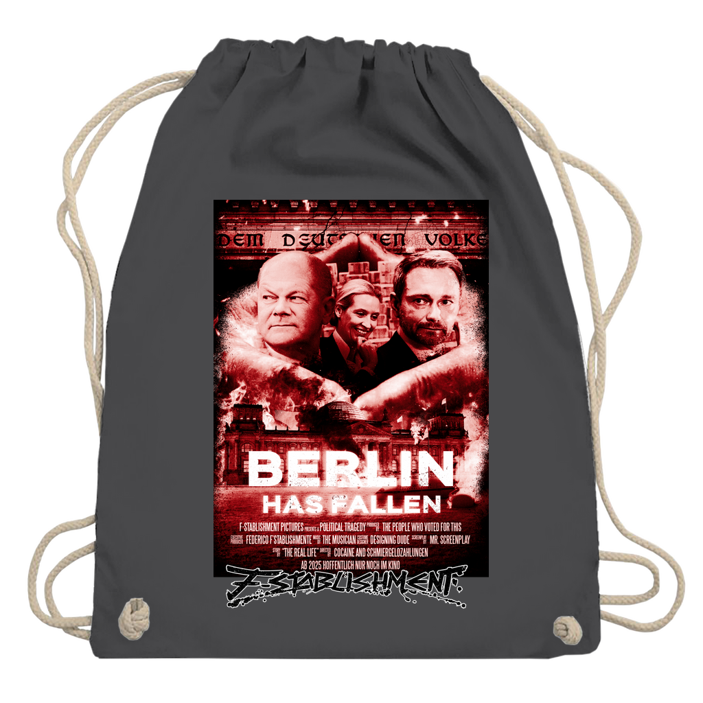 Sportbeutel "Berlin has fallen" - Rot