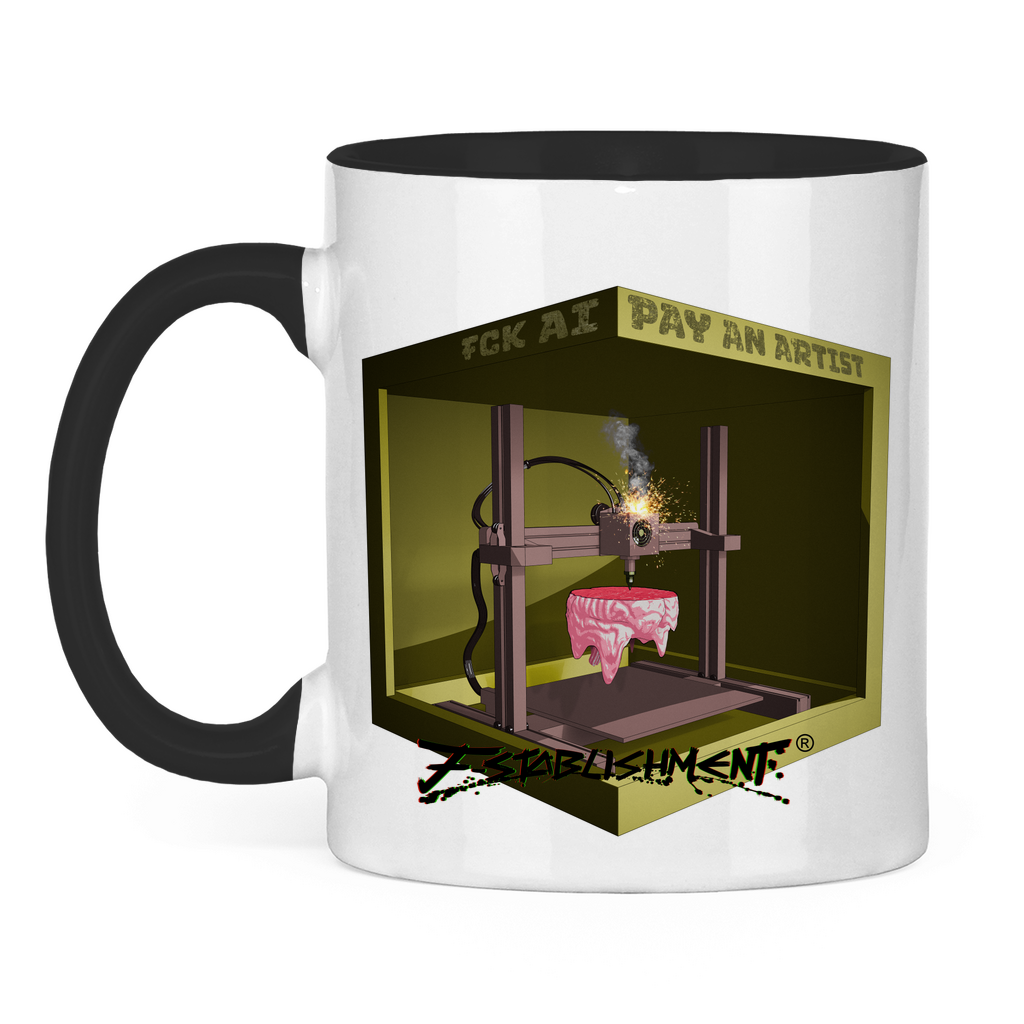Tasse "Fck Ai - Pay Artists" zweifarbig