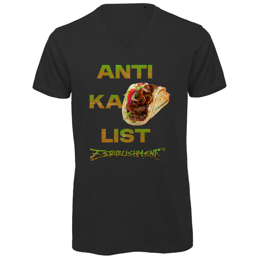 Premium Bio V-Neck T-Shirt "Anti-ka-Pita-list"
