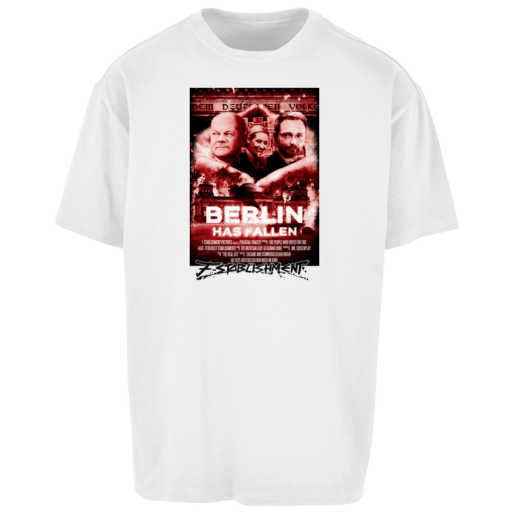 Oversize T-Shirt "Berlin has fallen" - Rot