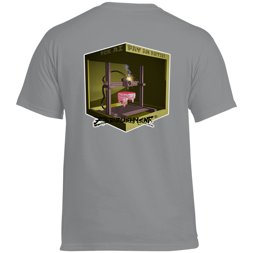 T-Shirt "Fck Ai - Pay Artists" Schwere Baumwolle