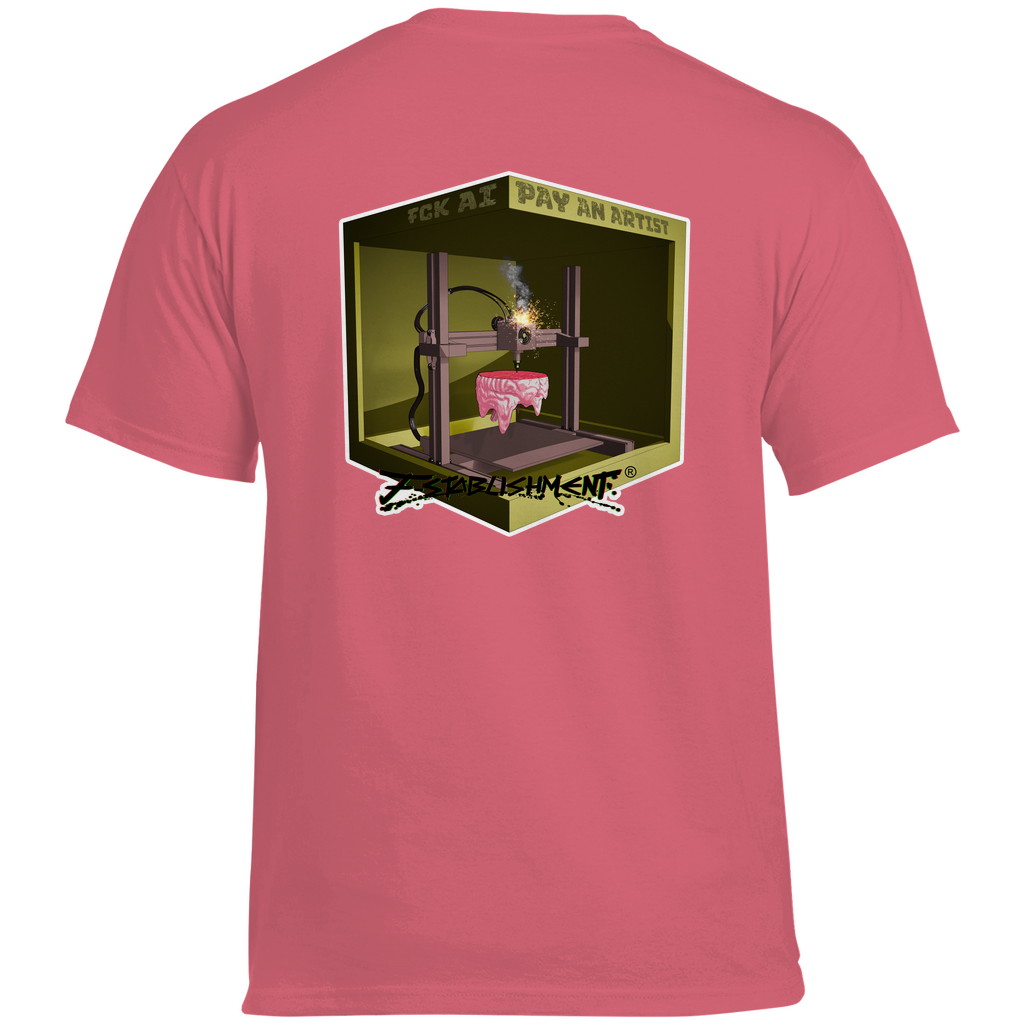T-Shirt "Fck Ai - Pay Artists" Schwere Baumwolle