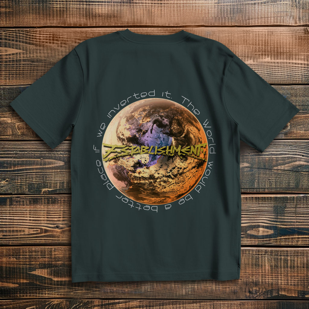 Oversize T-Shirt "Inverted Earth" (Version Amerika)