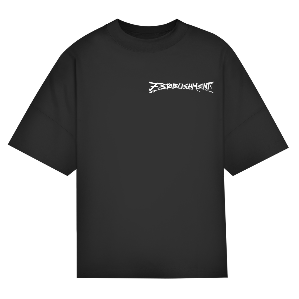 Premium Oversize T-Shirt "ev1lwrld" purple