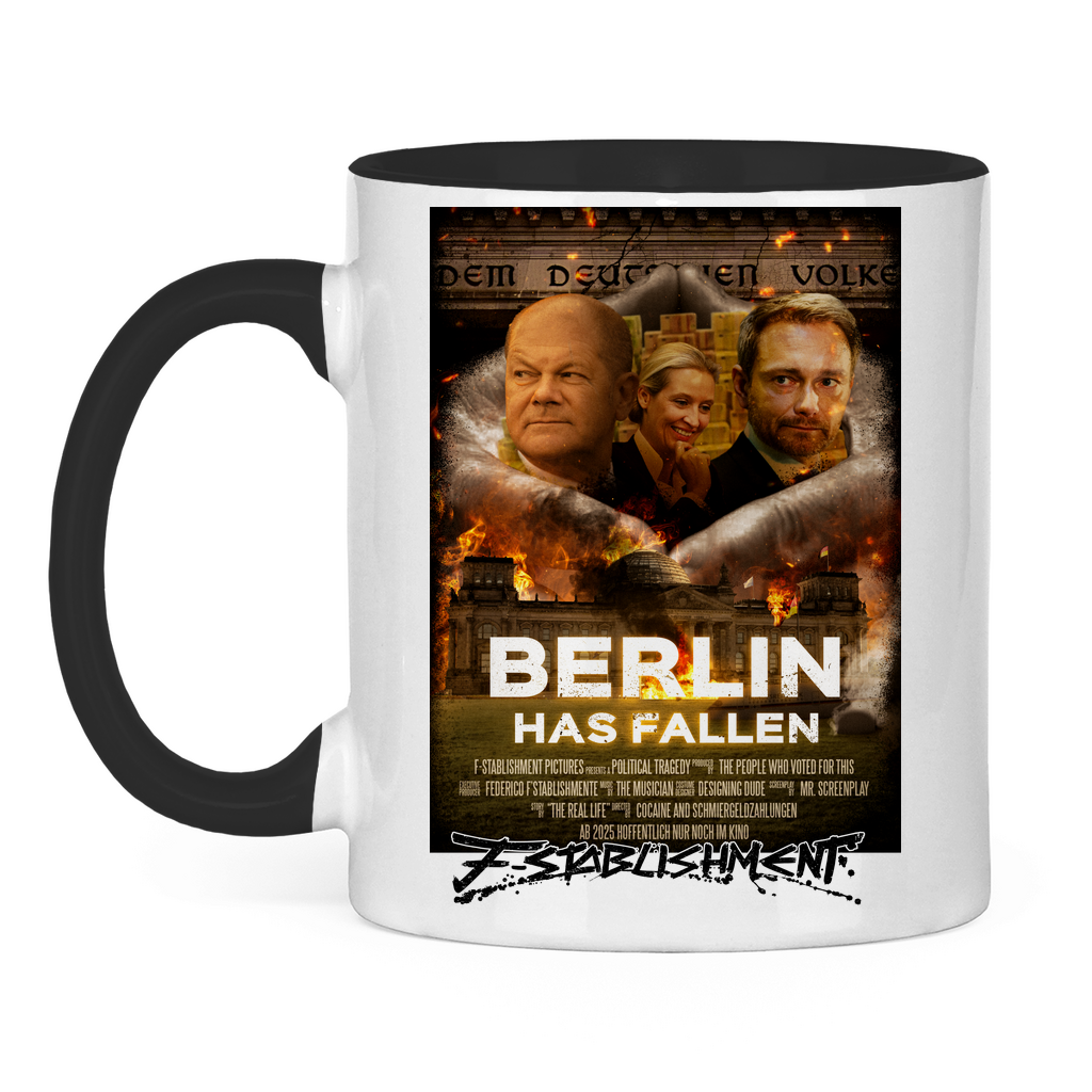Tasse "Berlin has fallen" zweifarbig