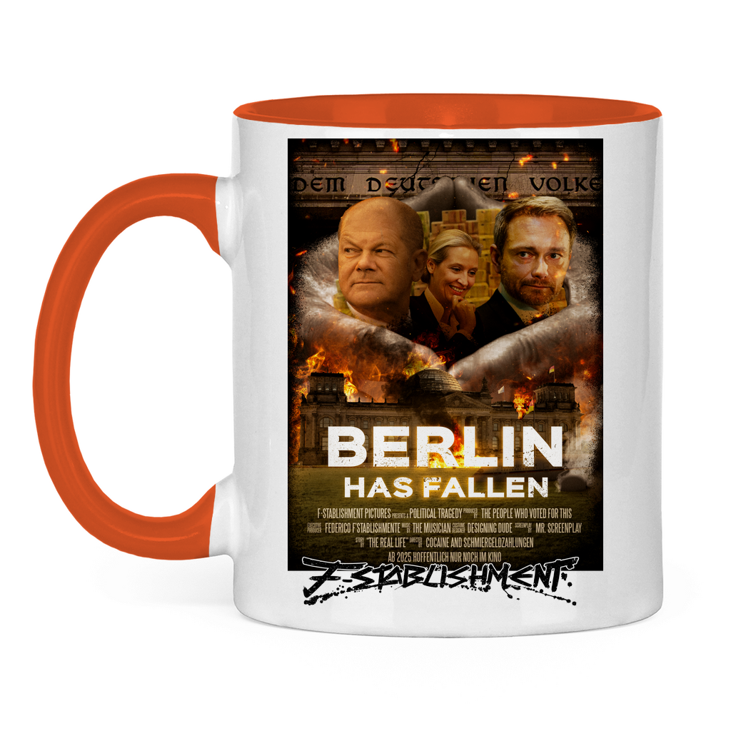 Tasse "Berlin has fallen" zweifarbig
