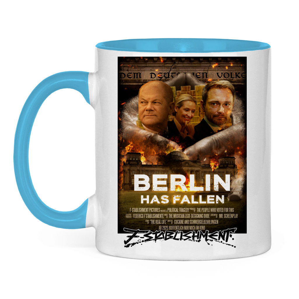 Tasse "Berlin has fallen" zweifarbig