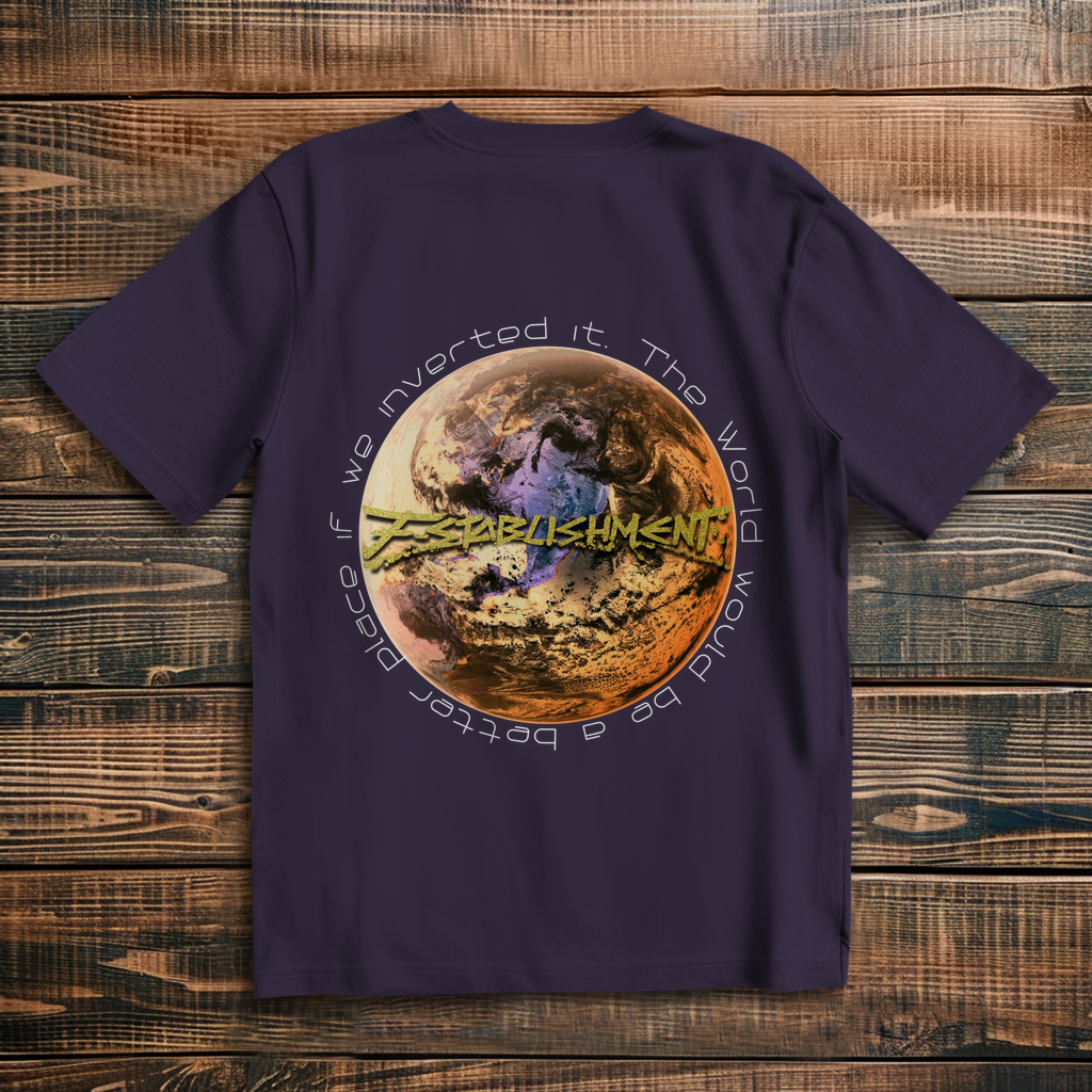 Oversize T-Shirt "Inverted Earth" (Version Amerika)