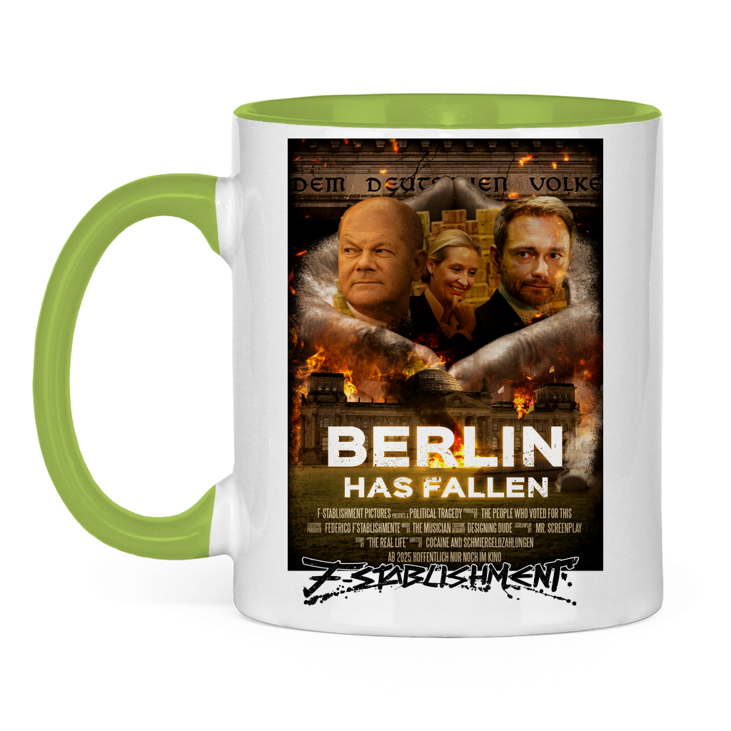 Tasse "Berlin has fallen" zweifarbig
