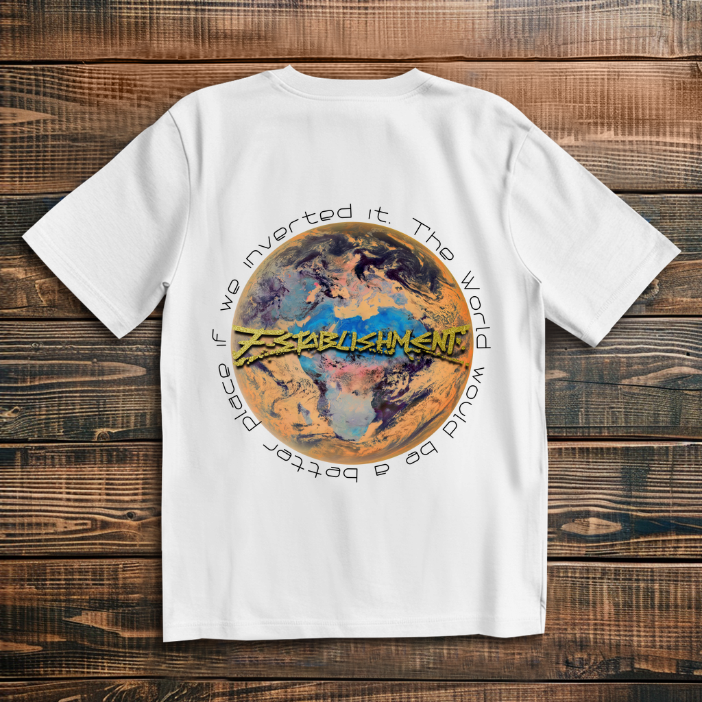 Oversize T-Shirt "Inverted Earth" (Version Europa/Afrika)
