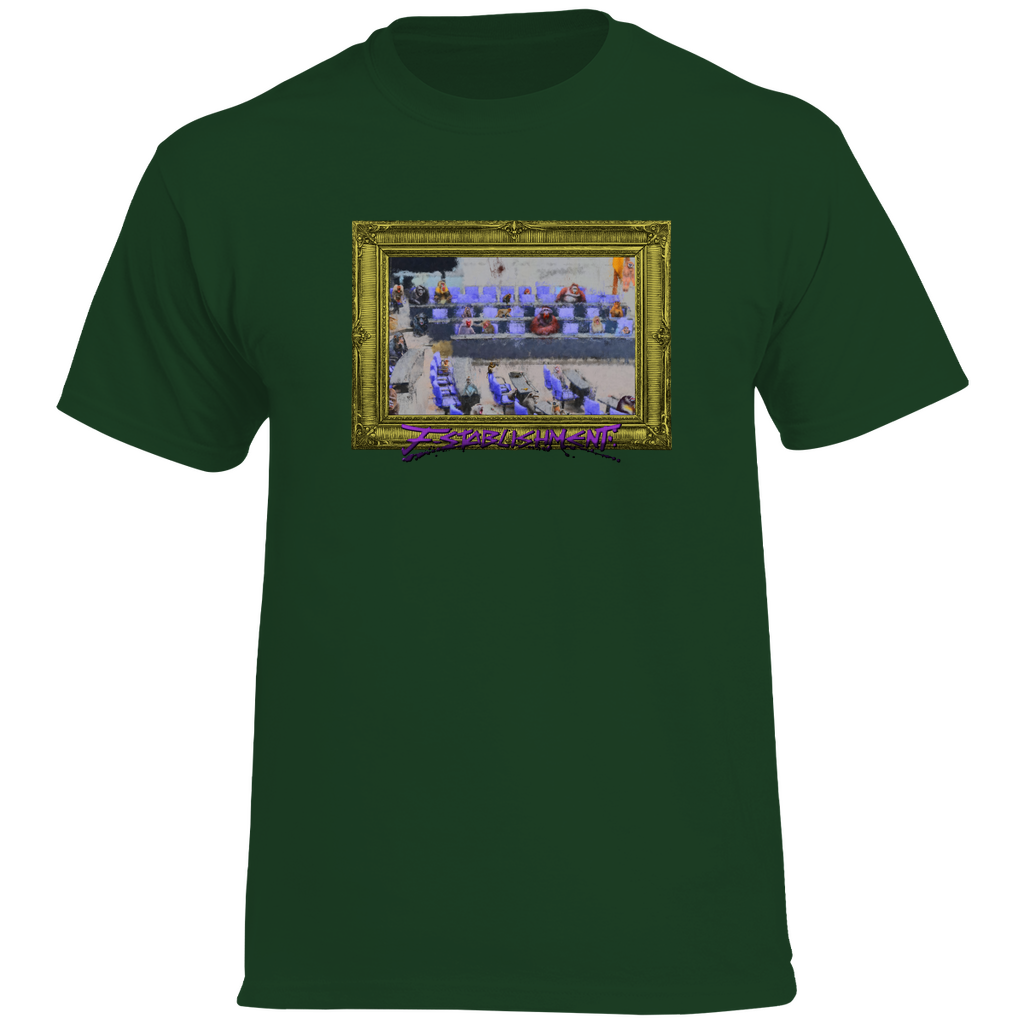 ️🔥 Basic T-Shirt zum ANGEBOTSPREIS ️🔥 "Bundestag voller Affen" - Gerahmt