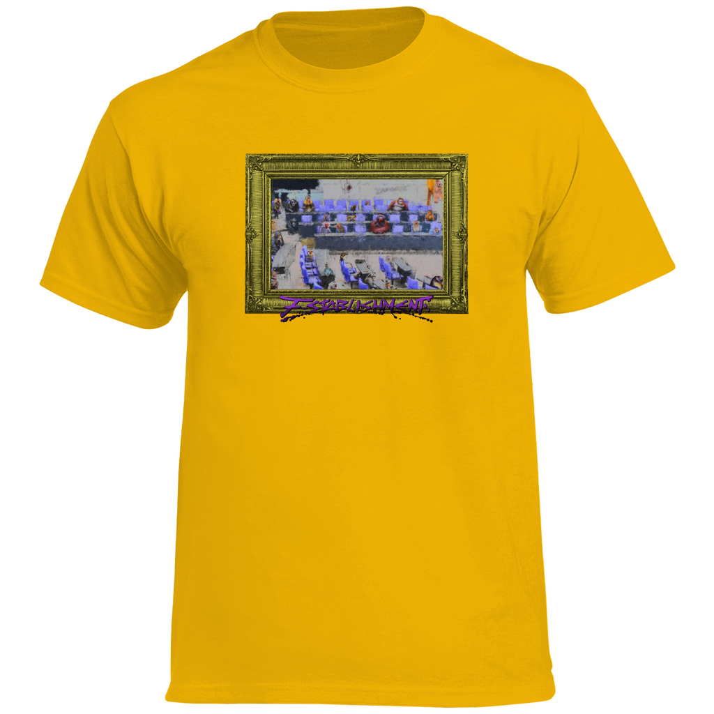 ️🔥 Basic T-Shirt zum ANGEBOTSPREIS ️🔥 "Bundestag voller Affen" - Gerahmt