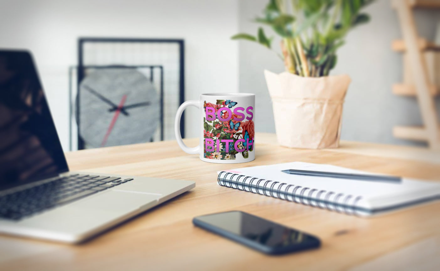 fresh n' frech Tasse "my BOSS is a B*TCH"