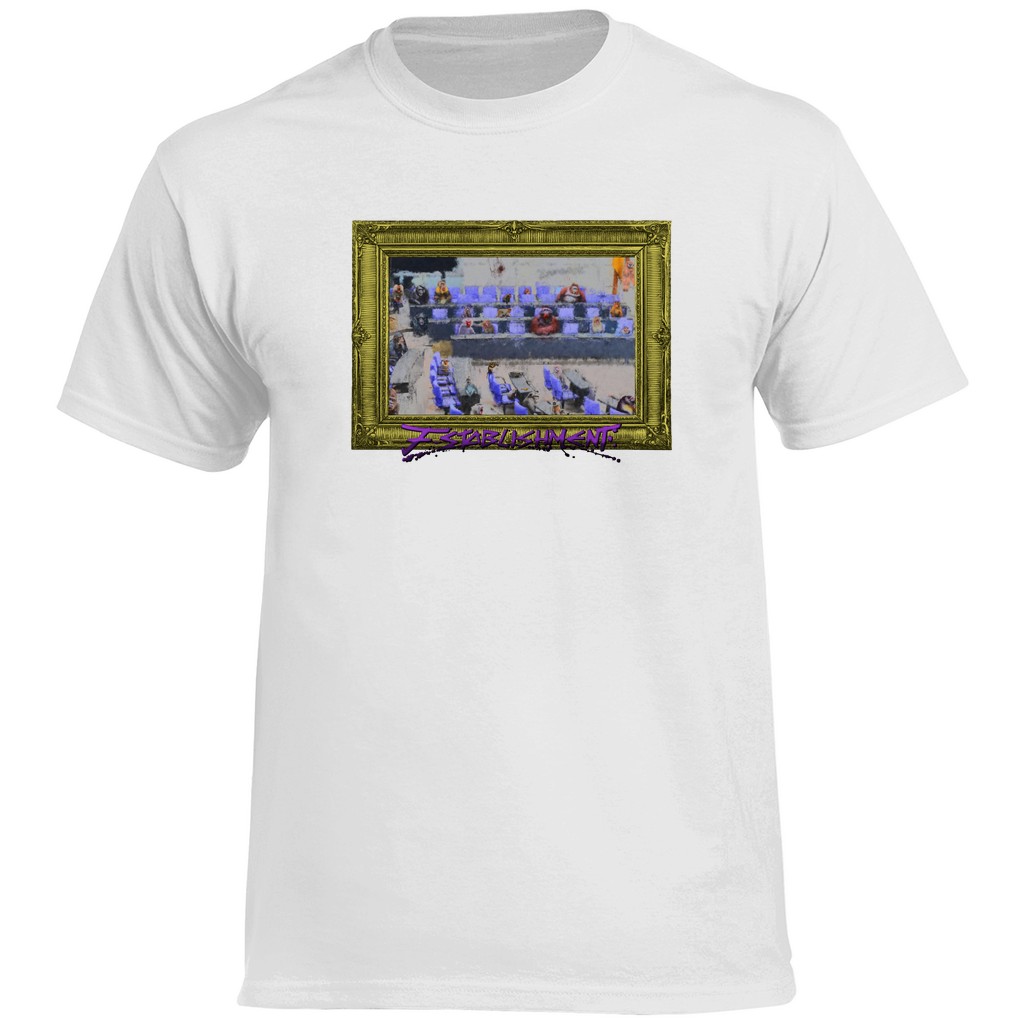 ️🔥 Basic T-Shirt zum ANGEBOTSPREIS ️🔥 "Bundestag voller Affen" - Gerahmt