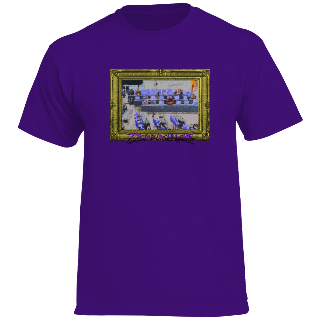️🔥 Basic T-Shirt zum ANGEBOTSPREIS ️🔥 "Bundestag voller Affen" - Gerahmt