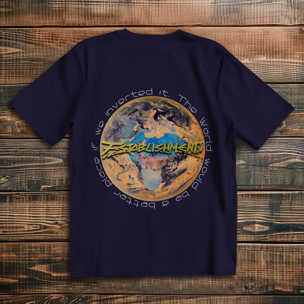 Oversize T-Shirt "Inverted Earth" (Version Europa/Afrika)