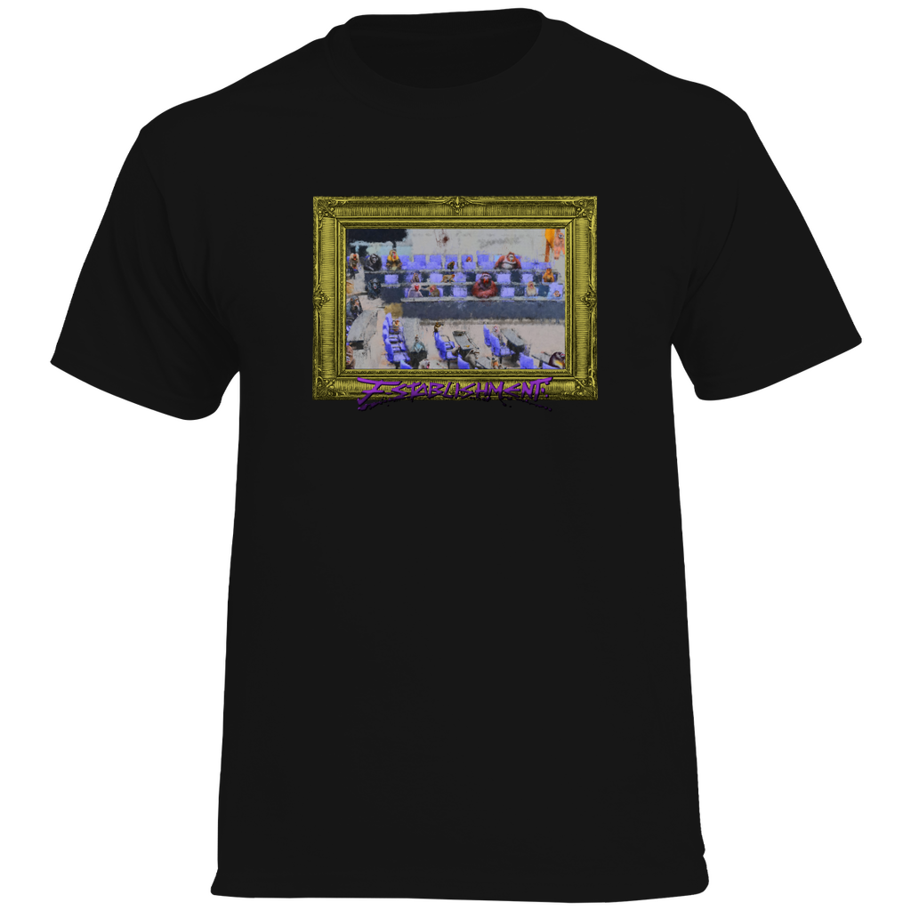 ️🔥 Basic T-Shirt zum ANGEBOTSPREIS ️🔥 "Bundestag voller Affen" - Gerahmt