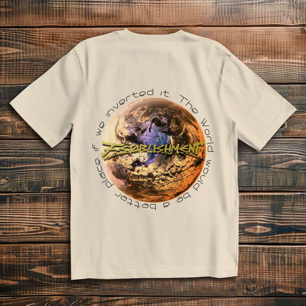 Oversize T-Shirt "Inverted Earth" (Version Amerika)