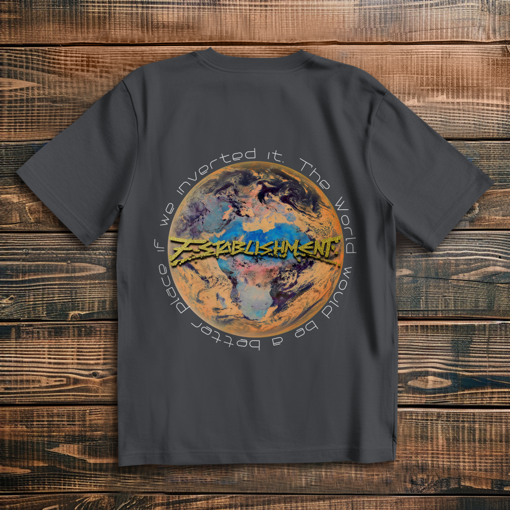 Oversize T-Shirt "Inverted Earth" (Version Europa/Afrika)