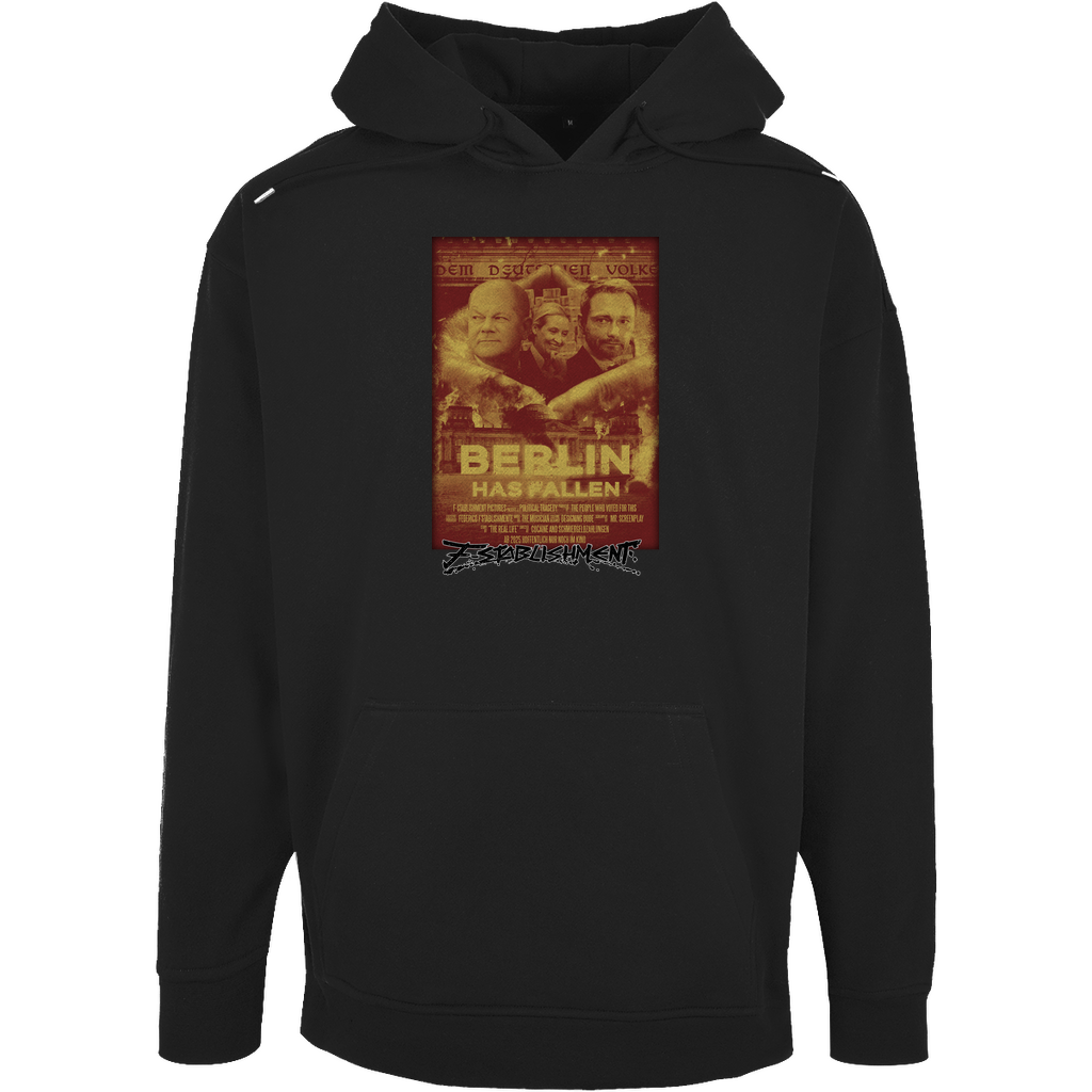 Oversize Hoodie "Berlin has fallen" - Orange