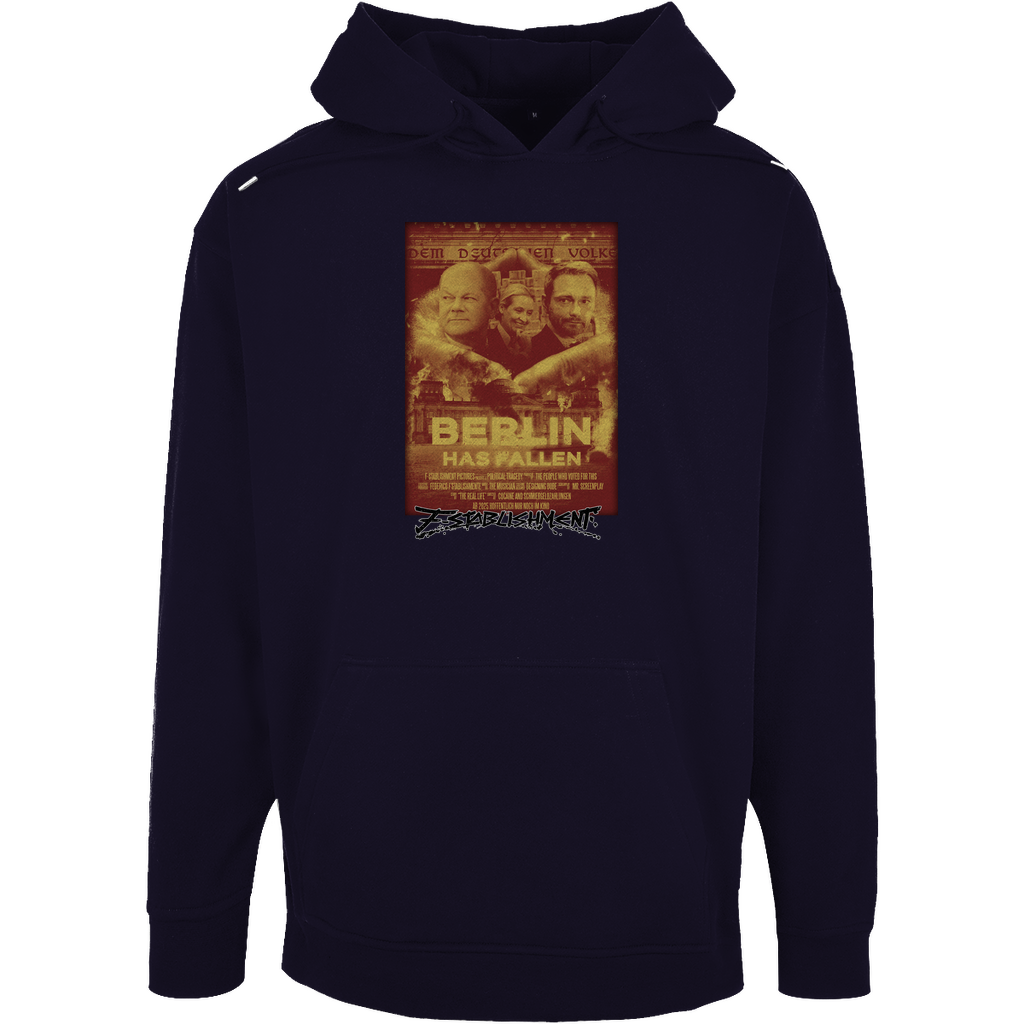 Oversize Hoodie "Berlin has fallen" - Orange