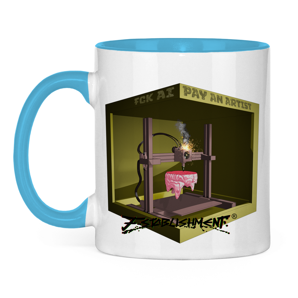 Tasse "Fck Ai - Pay Artists" zweifarbig