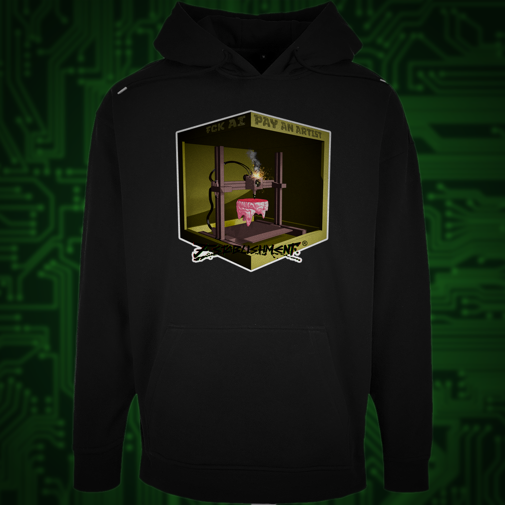 Oversize Hoodie "Fck Ai - Pay Artists"