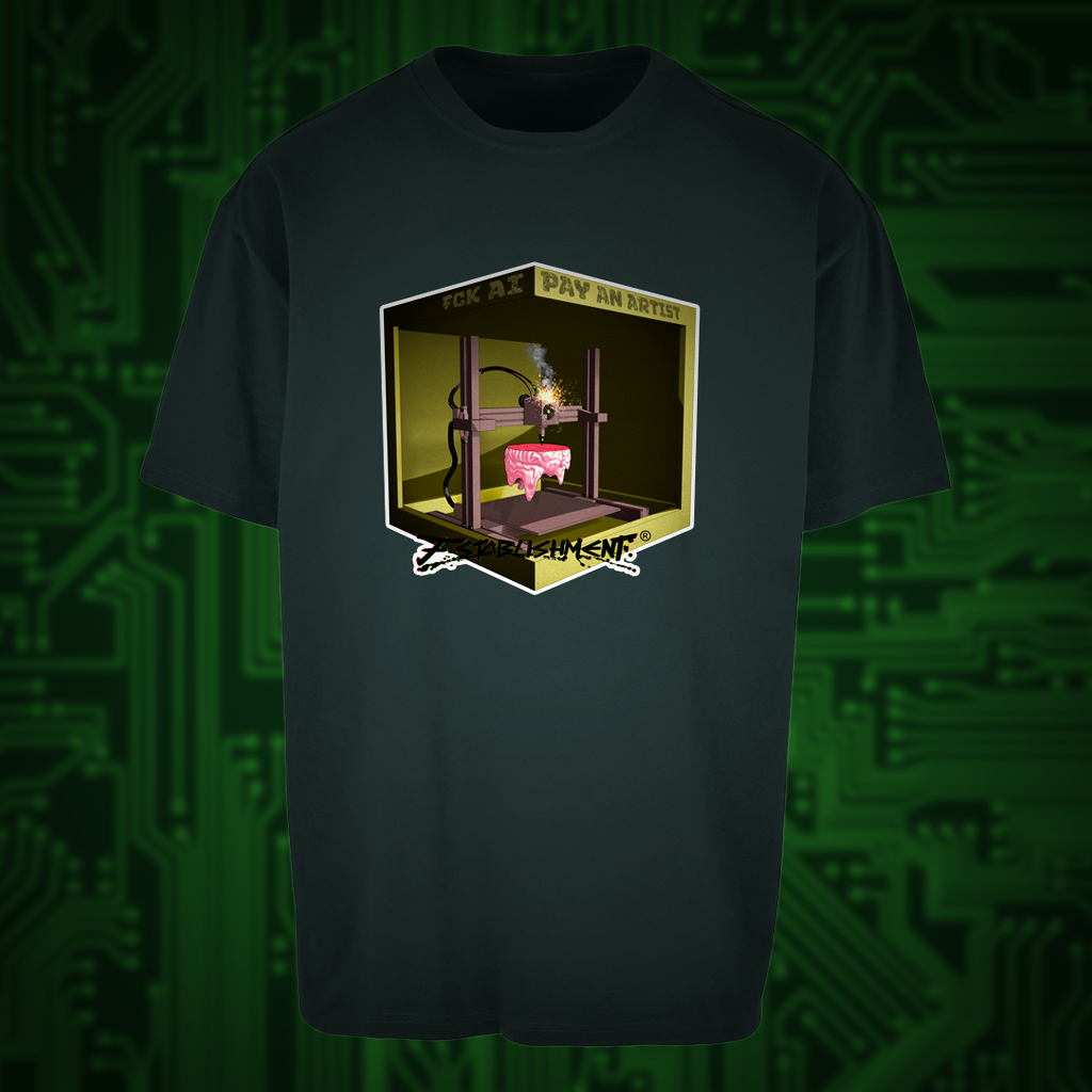 Oversize T-Shirt "Fck Ai - Pay Artists"