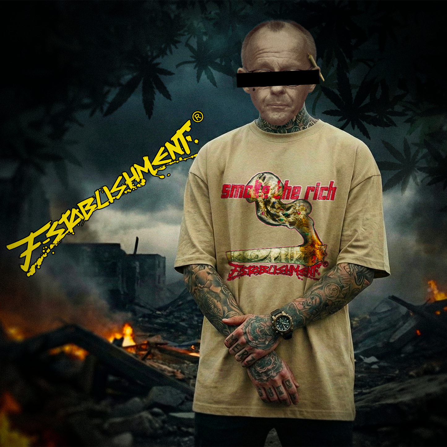 "Smoke the Rich" - Oversize T-Shirt